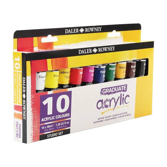 Daler-Rowney® Graduate Acrylic Paint Selection Set